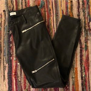 Zara Faux Leather Skinny Pants